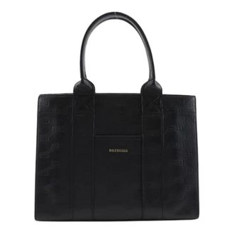 Balenciaga Vintage Tote Bags, unisex, Black, ONE SIZE, Pre-owned Vintage Tote Bag