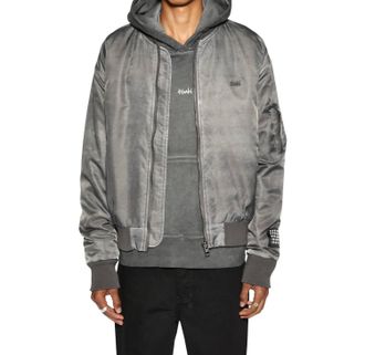 Ksubi Royalty Bomber Jacket In Overdye Coal