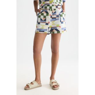 Scotch & Soda Patchwork Print Embroidered Shorts in Patchwork Infinity at Nordstrom, Size X-Small