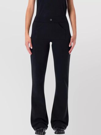 Coperni organic cotton low-rise flared jogging trousers