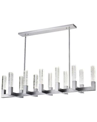 Finesse Decor 12-Light Rectangular Crystal Dianyi LED Chandelier