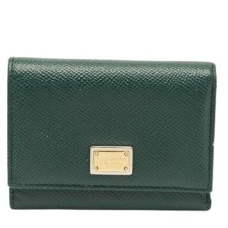 Dolce & Gabbana Pre-owned Wallets, female, Green, Size: ONE SIZE Pre-owned Leather Wallet