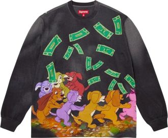 SUPREME All Dogs Go To Heaven Long-Sleeve T-Shirt Night FW25KN99-NIGHT