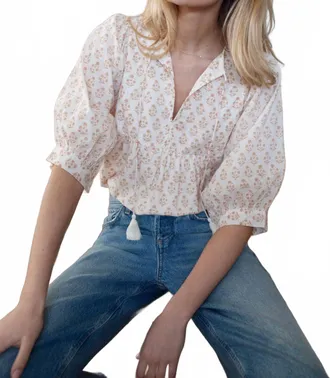 Marea Steph Top In Tinsel Dandelion