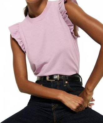 Nation Ltd Ruffle Paulette Tank Top In Lavender