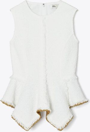 Tory Burch Womens Cotton Tweed Top, size 10