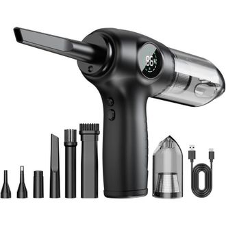 OEM Aspiradora De Mano Inal&aacute;mbrica 3 En 1 Con Motor De 90000 Rpm Y Led Para Coche, Pc, Teclado Y Oficina