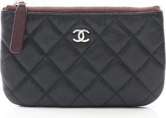 Chanel Black Leather Pouch (Pre-Owned)