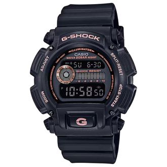 Casio Mens G-Shock Black Rose Gold Digital Sports Watch - DW-9052GBX-1A4CR