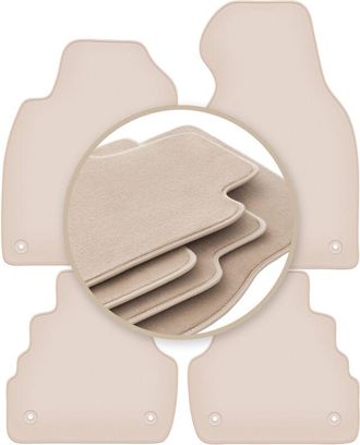 OEM Alfombrillas Beige Premium Para Audi A6 C5 Fl Sed&aacute;n, Familiar, Avant 2001-2004