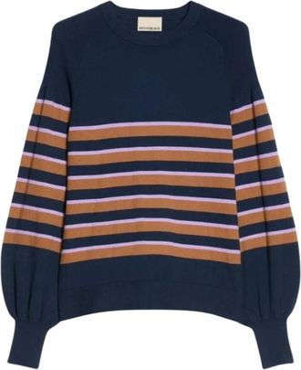 Pennyblack Pbbzodiaco Ronde hals Trui - Dames - Ronde hals truien - Blauw - L - Katoen - Truien & Vesten