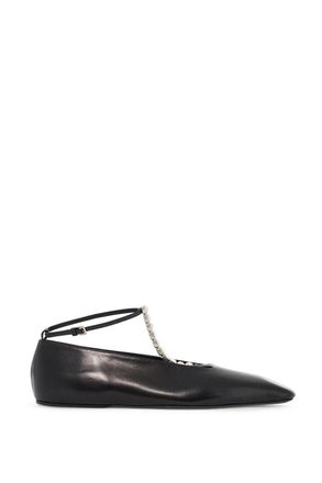 Jil Sander Womens Black Leather Ballerinas - Size EU 40