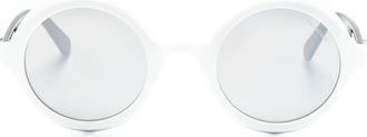 Moncler Orbit round-frame sunglasses - women - Acetate/Acetate - 40 - White