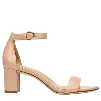 Naturalizer Vera Ankle Strap Block Heel Sandal Barely Nude G5122LC254 Womens