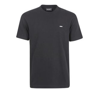 Dsquared2 T-Shirts, male, Black, Size: S Logo Plaque Cool Fit T-Shirt