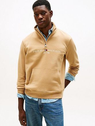 Tommy Hilfiger Logo Embroidery Half-Zip Jumper