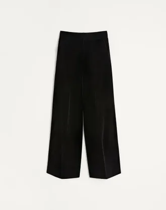 Valentino Valentino Cotton Velvet Trousers Man BLACK 48