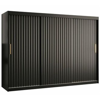 Mirjan24 Mobilier1 - Armario Hartford 336, Negro, 200x250x62cm, Puertas De Armario: Correderas, N&uacute;mero De Estantes: 0