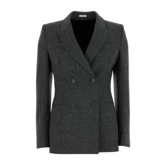 Alexander McQueen Alexander McQueen, Blazers, female, Gray, Size: M DB Tailored Jacket