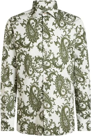 Etro Casual Overhemden - Heren - Casual Overhemden - Groen - XL - Overhemden
