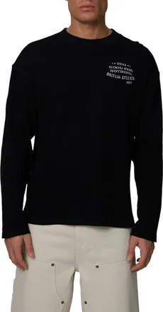 Good For Nothing Long Sleeve Icarus T-Shirt in Black at Nordstrom, Size Xx-Large