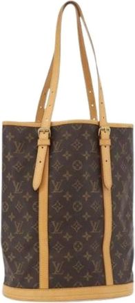 Louis Vuitton Pre-owned Bucket Bags, female, Brown, Size: ONE SIZE Pre-owned Bucket GM Shoulder Bag
