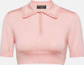 Dolce & Gabbana Capri silk crop top