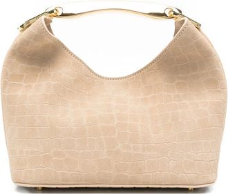 Elleme Small Boomerang Croco-effect Tote Bag