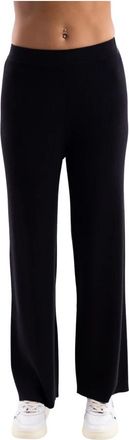 Hinnominate Wide Broeken - Dames - Wijde Broeken - Zwart - M - Polyester - Broeken