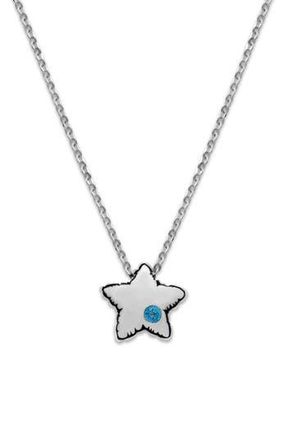 Samuel B. Blue Topaz Star Pendant Necklace at Nordstrom Rack