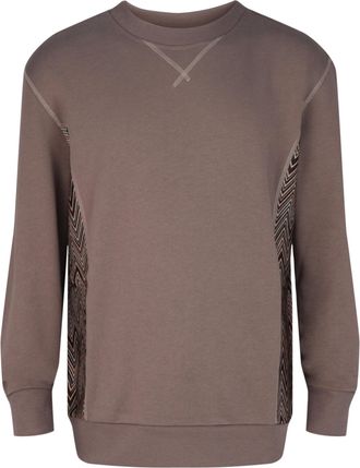 M Missoni Zig-Zag Panelled Crewneck Sweatshirt