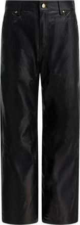 Max & Moi Bondi Leather Broeken - Dames - Leren Broeken - Zwart - 2XS - Leer - Broeken