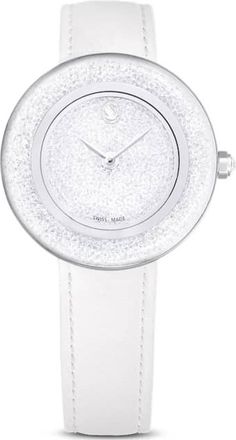 Swarovski Crystalline Lustre Leather Strap Stainless Steel Watch 5668887