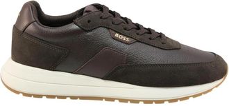 HUGO BOSS Hasseltse Sneaker - Heren - Sneakers - Bruin - 41 EU - Schoenen