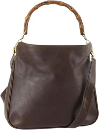 Gucci Pre-owned Handbags, female, Brown, Size: ONE SIZE Pre-owned Vintage Hand Bag