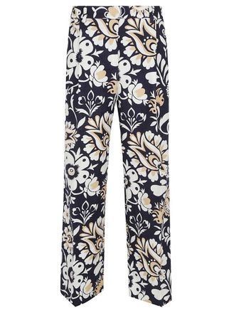La DoubleJ Multicolor Cotton Blend Trousers
