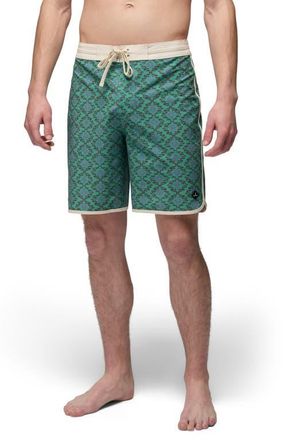 Prana 8-Inch Board Shorts in Jade Palapa at Nordstrom, Size 38