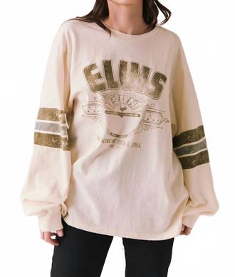 Chaser Womens Elvis Long Sleeve Tee In Beige