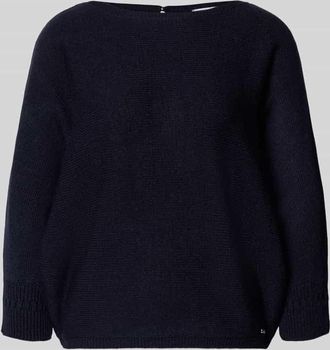 More & More More & More Strickpullover mit 3/4-Arm in Marine, Gr&ouml;&szlig;e 34