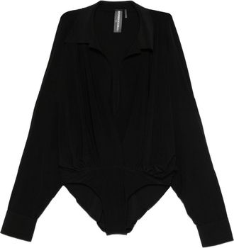 Norma Kamali Black Fitted Bodysuit