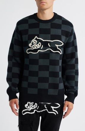 Icecream Check Logo Sweater in Black at Nordstrom Rack, Size Xxx-Large