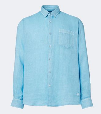 Vilebrequin Camicia Caroubis in lino