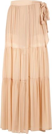 Aniye By Geruite Maxi Rok - Dames - Maxi Rokken - Beige - S - Rokken