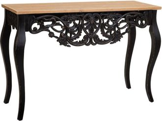 Wanderlust Deco Recibidor De Madera Negro 111x40x77