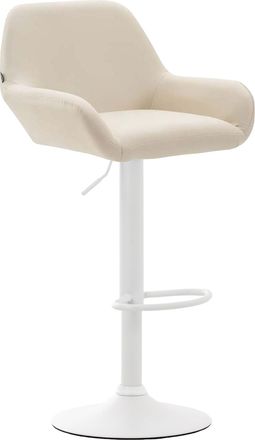 Clp Taburete De Bar Braga En Simil Cuero Crema Blanco