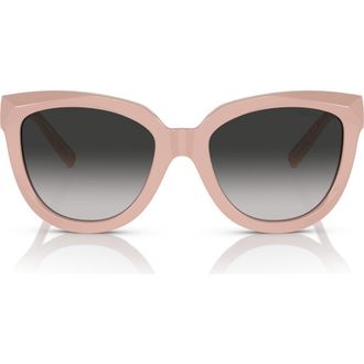 Tiffany & Co. 53mm Gradient Cat Eye Sunglasses in Grey Flash at Nordstrom