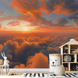 OEM Sfondo Fotografico - Quando LAlba Accarezza Le Nuvole: Uno Spettacolo Di Colori Nel Cielo Mattutino