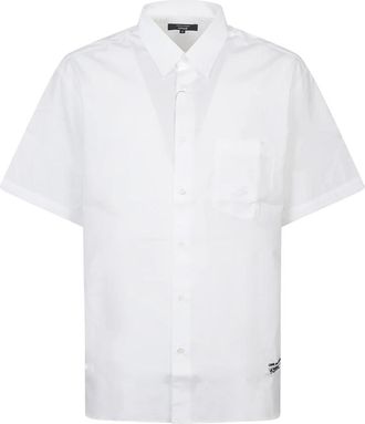 Comme Des Gar&ccedil;ons Short Sleeve Pocket Shirt - Heren - Korte mouwen Overhemden - Wit - M - Katoen - Overhemden