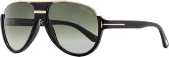 Tom Ford Mens Sunglasses TF334 Dimitry 01P Shiny Black/Gold 59mm