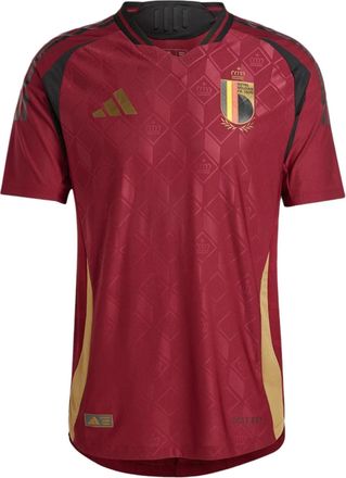 adidas Belgium 24 Home Authentic Soccer Jersey Asia Sizing Asia Sizing Burgundy IM8440